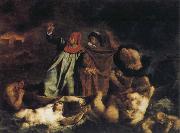 Eugene Delacroix The Bark of Dante oil painting reproduction